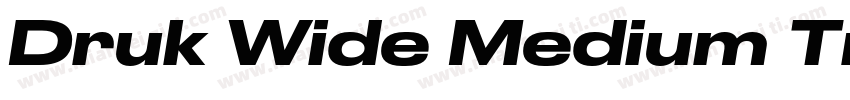 Druk Wide Medium Tri字体转换